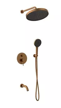 Душевой комплект AltroBagno Bilancia 040505 RaSp С ВНУТРЕННЕЙ ЧАСТЬЮ, матовая медь
