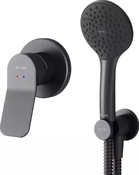 Душевой комплект AM.PM X-Joy для душа, чёрный FB85A2H002