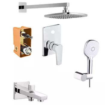 Душевой комплект Azario Treya хром (AZ-15680711)