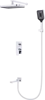 Душевой комплект BelBagno Due VDSET-CRM С ВНУТРЕННЕЙ ЧАСТЬЮ, хром