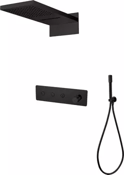 Душевой комплект Boheme Fusion 130-B С ВНУТРЕННЕЙ ЧАСТЬЮ, чёрный