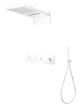 Душевой комплект Boheme Fusion 130-MW С ВНУТРЕННЕЙ ЧАСТЬЮ, Matt White