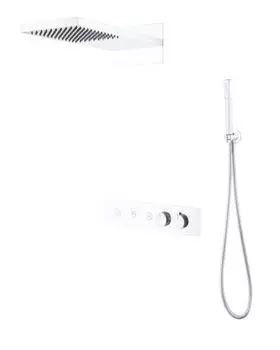 Душевой комплект Boheme Fusion 131-MW С ВНУТРЕННЕЙ ЧАСТЬЮ Matt White