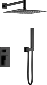 Душевой комплект Boheme Qubic 474-3-B черный матовый