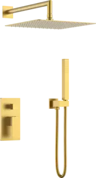 Душевой комплект Boheme Qubic 474-3-MG золото матовое