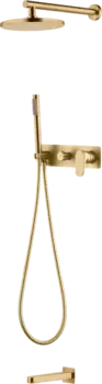 Душевой комплект Boheme Spectre 454-2-MG С ВНУТРЕННЕЙ ЧАСТЬЮ, matt gold