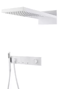 Душевой комплект Boheme Zodiac 132-MW С ВНУТРЕННЕЙ ЧАСТЬЮ, matt white