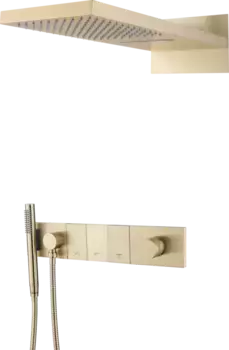 Душевой комплект Boheme Zodiac 132-MG С ВНУТРЕННЕЙ ЧАСТЬЮ, matt gold