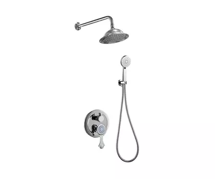 Душевой комплект Bronze de Luxe Yasmina хром с кристаллом сваровски