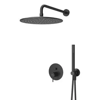 Душевой комплект Cezares Leaf черный матовый