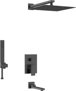 Душевой комплект D&K Bayern.Liszt черный матовый