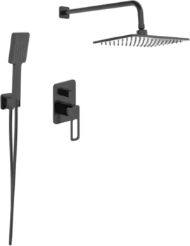 Душевой комплект IDDIS Slide SLIBL02i67 С ВНУТРЕННЕЙ ЧАСТЬЮ, черный