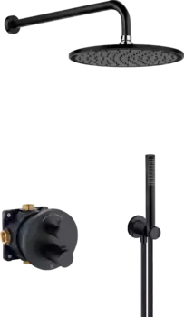 Душевой комплект Kludi Nova Fonte черный матовый