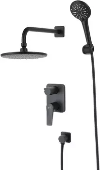 Душевой комплект Lemark Bronx LM3729BL С ВНУТРЕННЕЙ ЧАСТЬЮ, черный