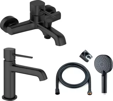 Душевой комплект Orange Karl черный M05-311b