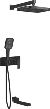 Душевой комплект Rose R1035H С ВНУТРЕННЕЙ ЧАСТЬЮ, черный