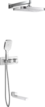Душевой комплект Rose R1095 С ВНУТРЕННЕЙ ЧАСТЬЮ, хром