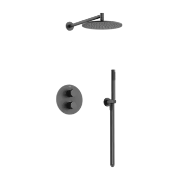 Душевой комплект Sancos Etna SC9010MB С ВНУТРЕННЕЙ ЧАСТЬЮ, черный матовый