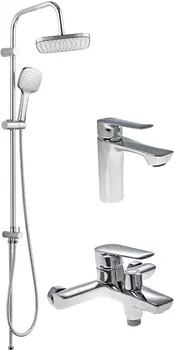 Душевой комплект STWORKI Хельсингборг XE-01cr + XE-05cr + XE-02cr