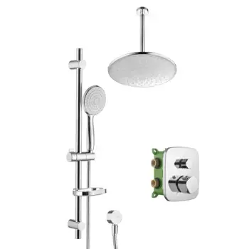 Душевой комплект Swedbe Platta хром глянцевый с термостатом