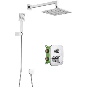 Душевой комплект Swedbe Platta хром глянцевый с термостатом