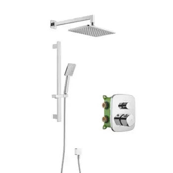 Душевой комплект Swedbe Platta хром глянцевый с термостатом