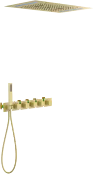 Душевой комплект Timo Petruma SX-5229/17SM с термостатом, золото