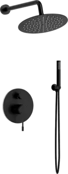 Душевой комплект Vincea Desire VSFW-1D1MB С ВНУТРЕННЕЙ ЧАСТЬЮ, черный матовый