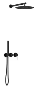 Душевой комплект Vincea Groove VSFW-4G01MB С ВНУТРЕННЕЙ ЧАСТЬЮ, черный