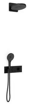 Душевой комплект Vincea Inspire с термостатом черный матовый