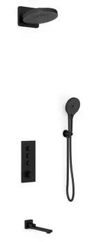 Душевой комплект Vincea Inspire с термостатом черный матовый