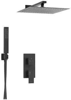 Душевой комплект WasserKraft Abens чёрный матовый