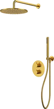 Душевой комплект WHITECROSS Y YSET08GLB С ВНУТРЕННЕЙ ЧАСТЬЮ, брашированное золото