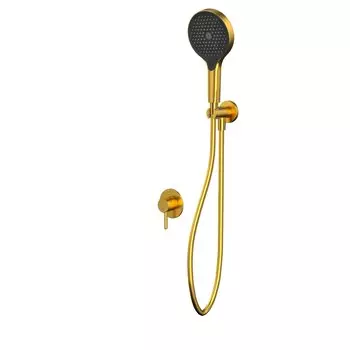 Душевой комплект WHITECROSS Y YSET02TOPGLB С ВНУТРЕННЕЙ ЧАСТЬЮ, брашированное золото