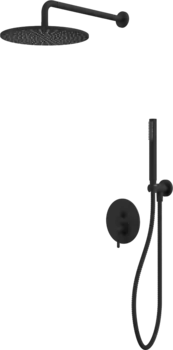 Душевой комплект WHITECROSS Y YSET04BL С ВНУТРЕННЕЙ ЧАСТЬЮ, черный
