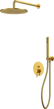Душевой комплект WHITECROSS Y YSET04GLB С ВНУТРЕННЕЙ ЧАСТЬЮ, брашированное золото