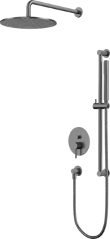 Душевой комплект WHITECROSS Y YSET05GM С ВНУТРЕННЕЙ ЧАСТЬЮ, оружейная сталь