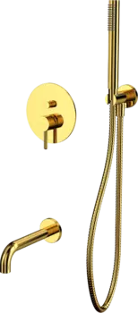Душевой комплект WHITECROSS Y YSET06GL С ВНУТРЕННЕЙ ЧАСТЬЮ, золото