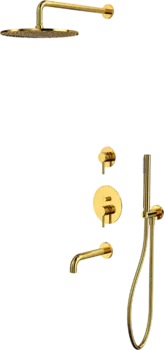 Душевой комплект WHITECROSS Y YSET07GL С ВНУТРЕННЕЙ ЧАСТЬЮ, золото