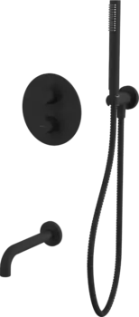 Душевой комплект WHITECROSS Y YSET10BL С ВНУТРЕННЕЙ ЧАСТЬЮ, черный