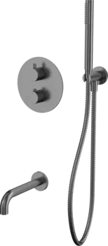 Душевой комплект WHITECROSS Y YSET10NIB С ВНУТРЕННЕЙ ЧАСТЬЮ, брашированный никель