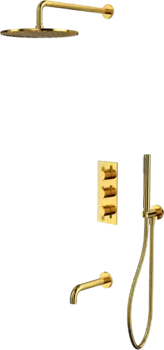 Душевой комплект WHITECROSS Y YSET11GL С ВНУТРЕННЕЙ ЧАСТЬЮ, золото