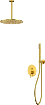 Душевой комплект WHITECROSS Y YSET12GLB С ВНУТРЕННЕЙ ЧАСТЬЮ, брашированное золото