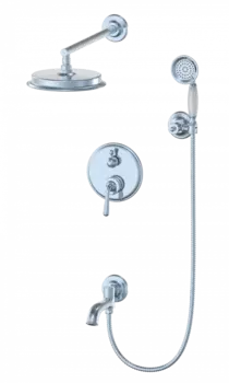 Душевой комплект Wonzon & Woghand WW-88939008-CR С ВНУТРЕННЕЙ ЧАСТЬЮ, хром