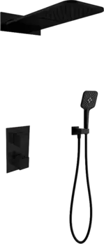 Душевой комплект Vincea VSFW-103TMB С ВНУТРЕННЕЙ ЧАСТЬЮ, черный матовый