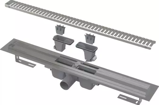 Душевой трап (лоток) AlcaPlast APZ1 SMART-LINE-550 с опорами и решеткой