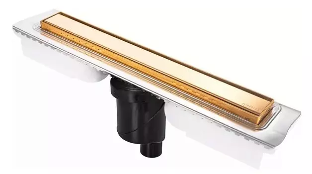 Душевой лоток Berges B1 Keramik 90 золото глянцевое