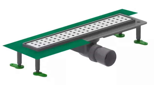 Душевой лоток Ctesi Flow Round 70 хром