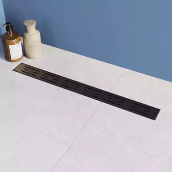 Душевой трап (лоток) RGW Drain Leo-30 черный, 60 см