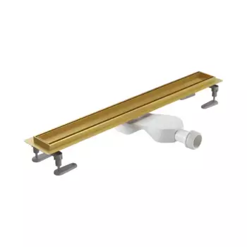 Душевой лоток Excellent Stilio 70 под облицовку плиткой золото